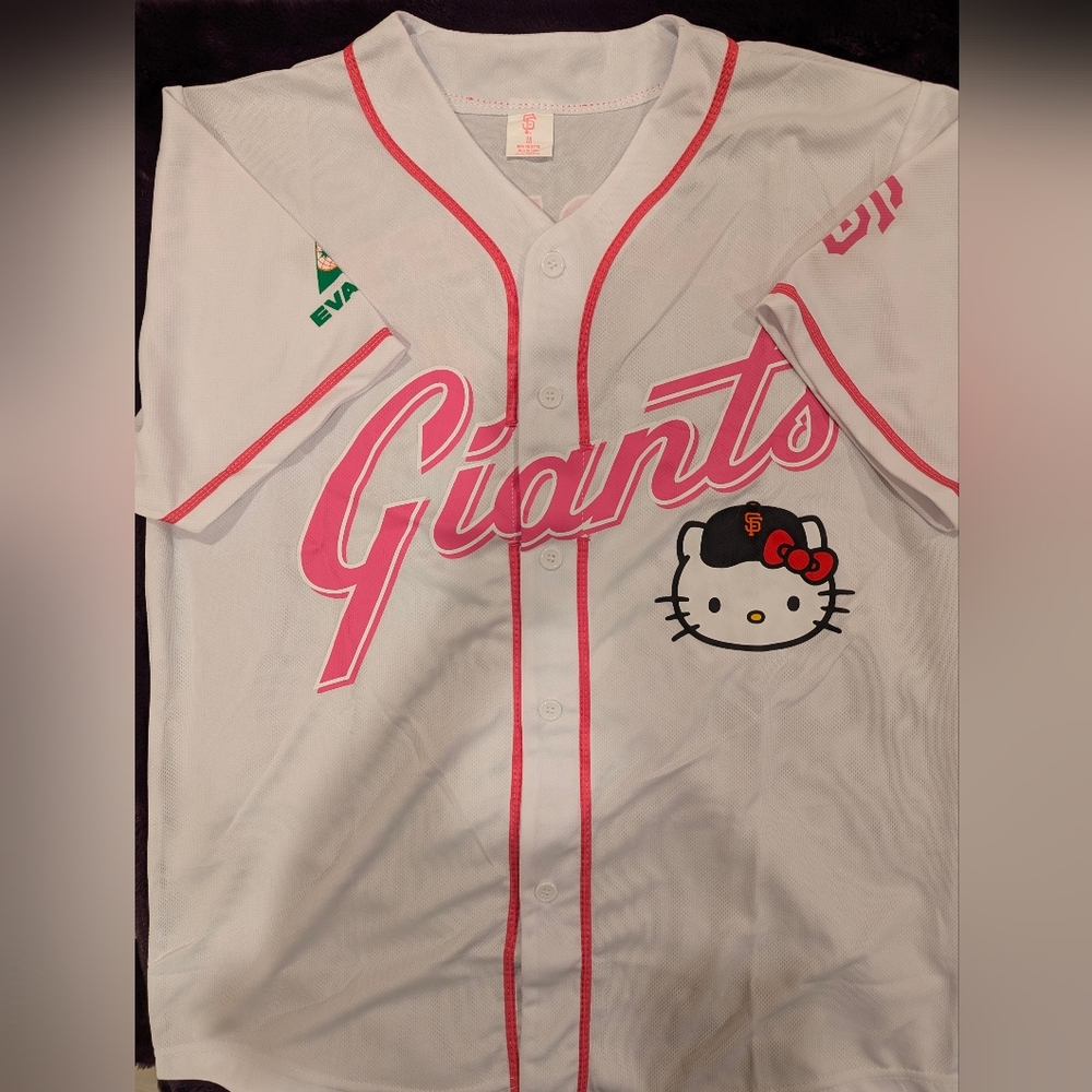SF Giants sanrio hello kitty baseball jersey